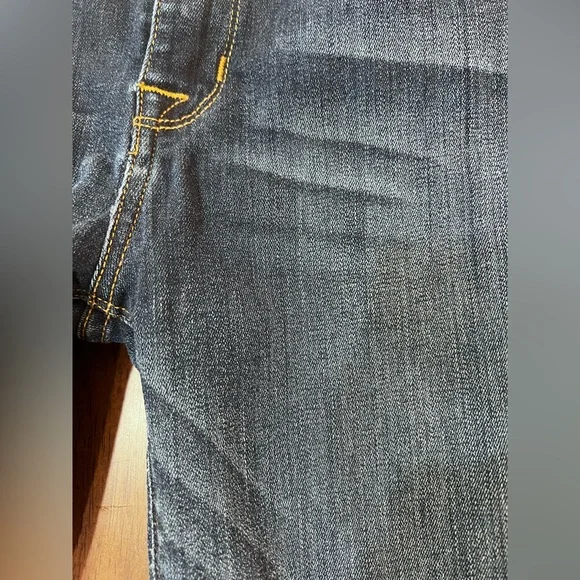 Hudson Mid-rise Natalie Distressed Skinny Jeans Dark Blue Size 27 - Picture 8 of 8